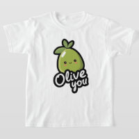 Olive You – Cute Kawaii Olive Pun Design