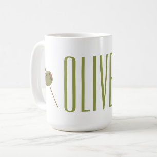 Olive You (I Love You) Funny Romantic Valentine Coffee Mug