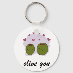 "Olive You" I Love You Gift For Him/Her Love Mug Keychain