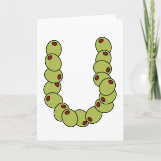 Olive You "I Love You" Holiday Card
