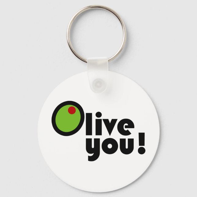 Olive You! Keychain (Front)