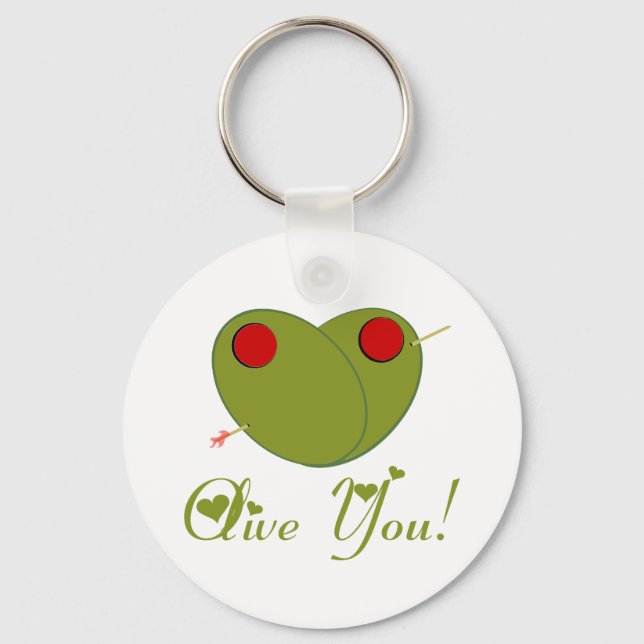 Olive You! Keychain (Front)