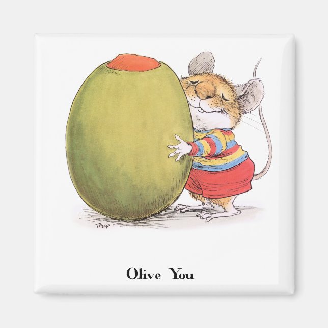 Olive You Magnet (Front)