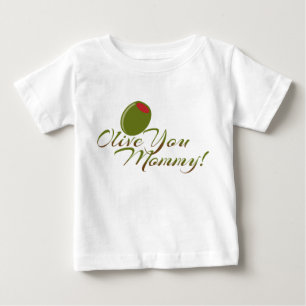 "Olive You Mommy" Cute Baby bodysuit