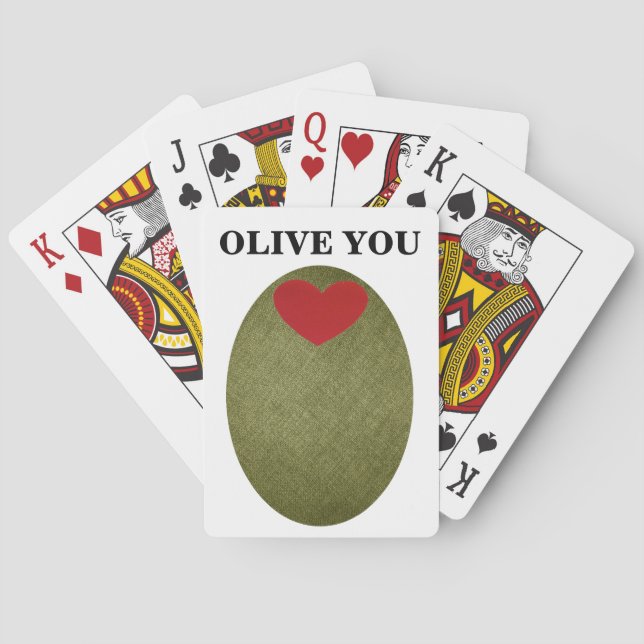 Olive You Playing Cards (Back)