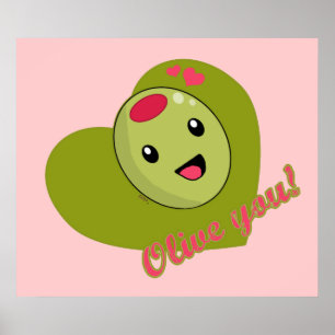 Olive you Print