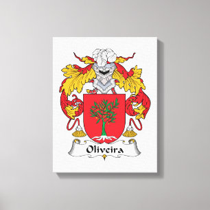Oliveira Family Crest Canvas Print