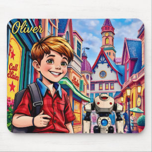 OLIVER ~ And his ROBOT friend ~ Mousepad
