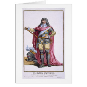 Oliver Cromwell (1599-1658) 1780 (coloured engravi