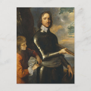 Oliver Cromwell by Robert Walker Postcard