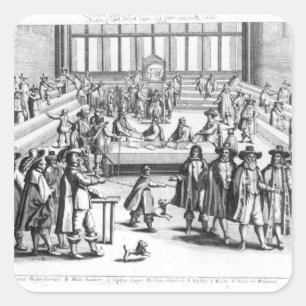 Oliver Cromwell  Dissolving The Parliament Square Sticker