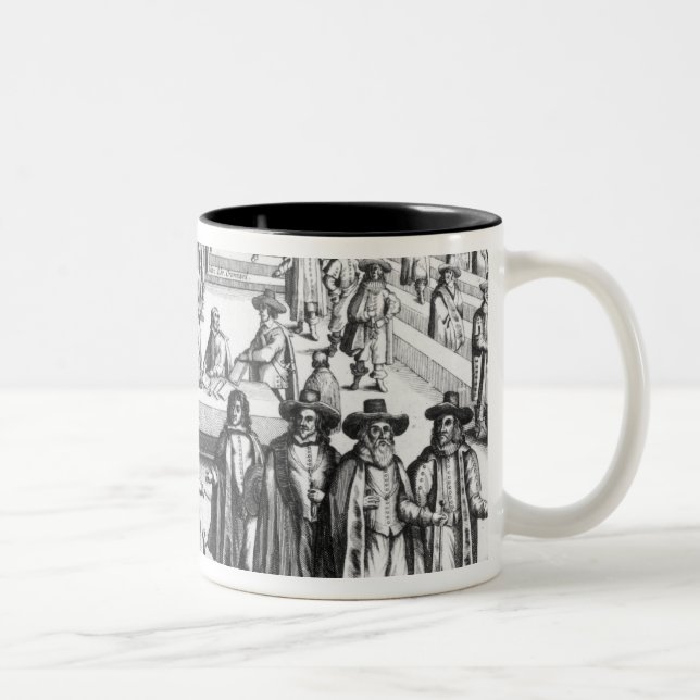 Oliver Cromwell  Dissolving The Parliament Two-Tone Coffee Mug (Right)