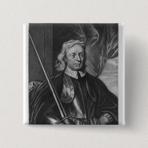 Oliver Cromwell illustration 2 Inch Square Button