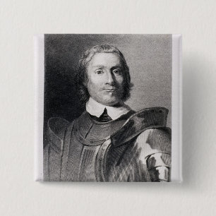 Oliver Cromwell , Lord Protector of England 2 Inch Square Button