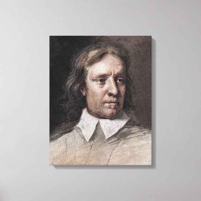 Oliver Cromwell Portrait Canvas Print (Front)