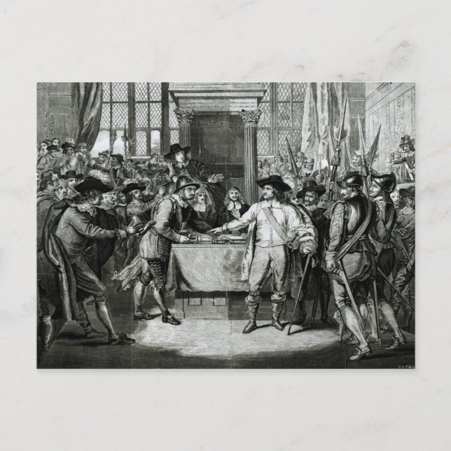 Oliver Cromwell Postcard (Front)