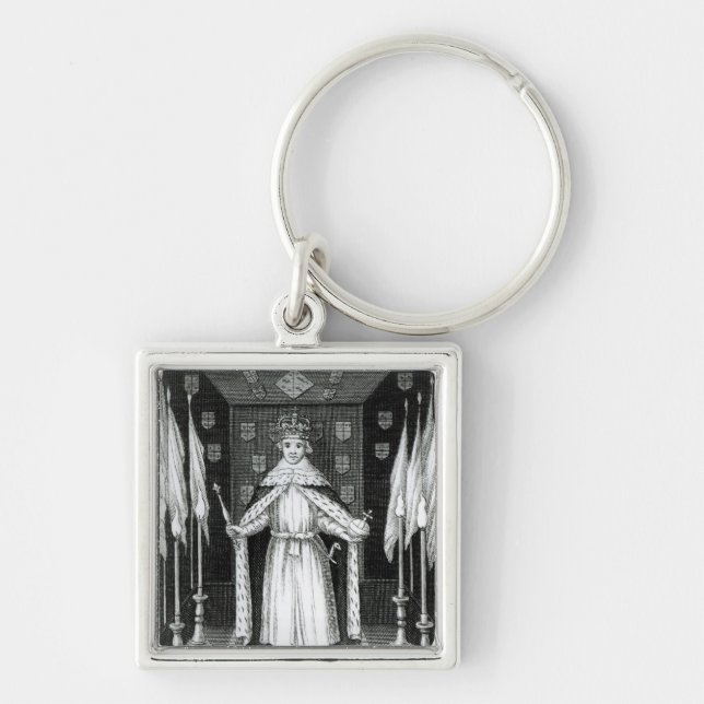 Oliver Cromwell  standing in state; Keychain (Front)