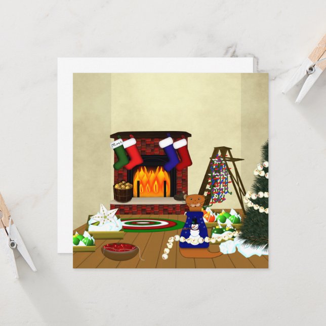 Oliver Decorates for Christmas (Front/Back In Situ)