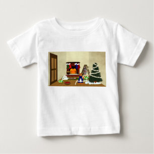 Oliver Decorates for Christmas Baby T-Shirt