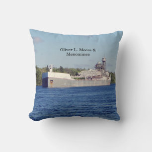 Oliver L. Moore & Menominee square pillow