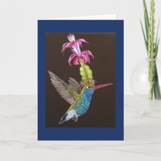 Oliver la carte de voeux de colibri (Devant)