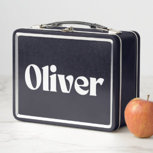 Oliver Name Personalized Metal Lunch Box
