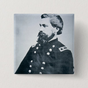 Oliver Otis Howard (b/w photo) 2 Inch Square Button