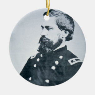 Oliver Otis Howard (b/w photo) Ceramic Ornament