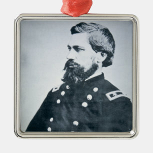 Oliver Otis Howard (b/w photo) Metal Ornament