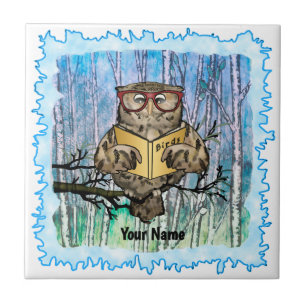 Oliver Owl Reads tile