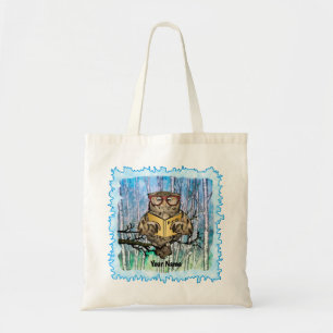 Oliver Owl Reads Tote Bag