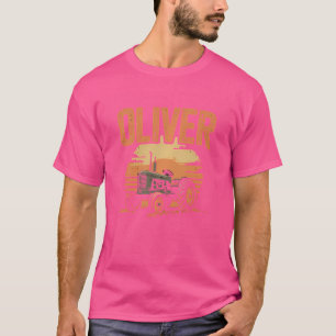 Oliver Personalized Nametag Tractor For Oliver T-Shirt