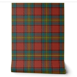 Oliver Red Tartan Plaid Scottish Clan Wallpaper