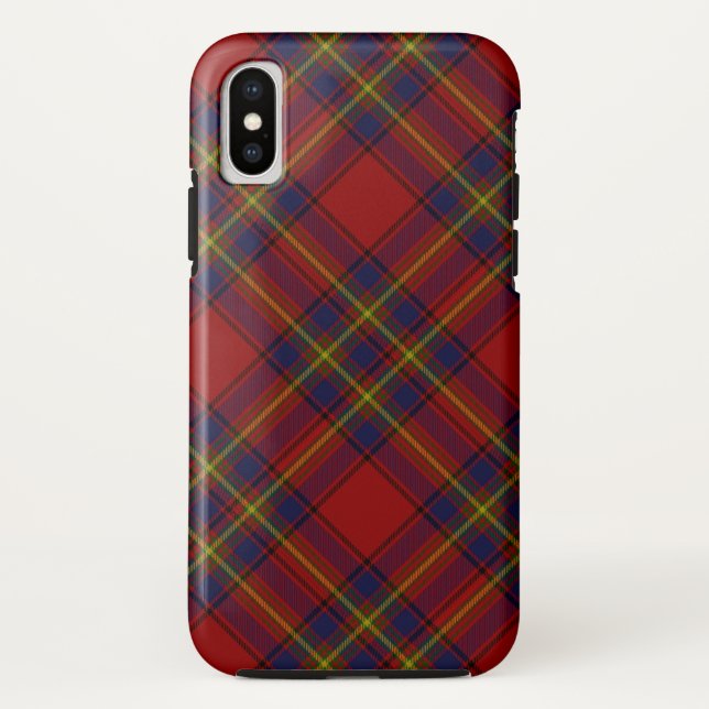 Oliver tartan red yellow blue plaid Case-Mate iPhone case (Back)