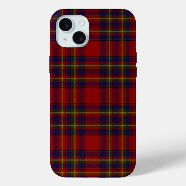 Oliver tartan red yellow blue plaid Case-Mate iPhone case (Back)