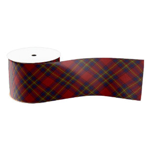 Oliver tartan red yellow blue plaid grosgrain ribbon
