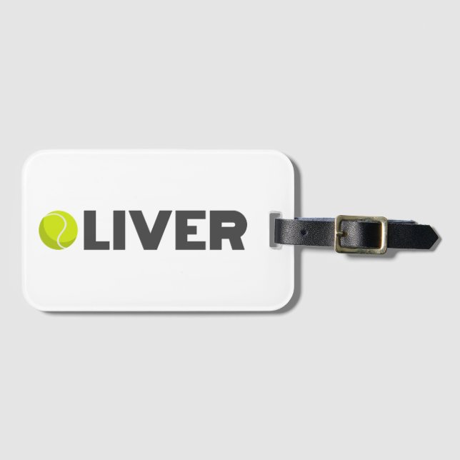 Oliver Tennis Luggage Tag (Front Horizontal)