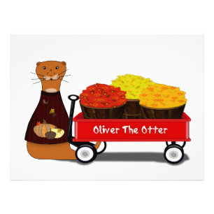 Oliver The Otter Gets Ready For Autumn  Photo Print