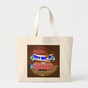 Oliver The Otter is 6 Years Old! Happy Birthday Large Tote Bag