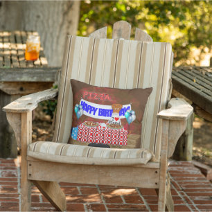 Oliver The Otter is 6 Years Old! Happy Birthday Outdoor Pillow
