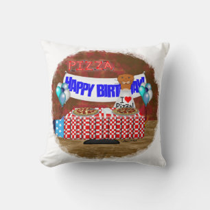 Oliver The Otter is 6 Years Old! Happy Birthday Throw Pillow