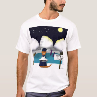 Oliver The Otter Skates at River T-Shirt
