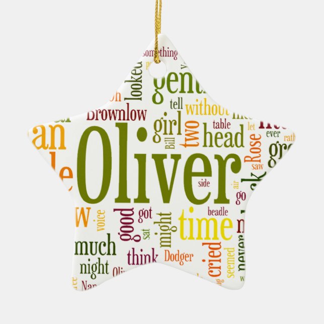 Oliver Twist Ceramic Ornament (Front)