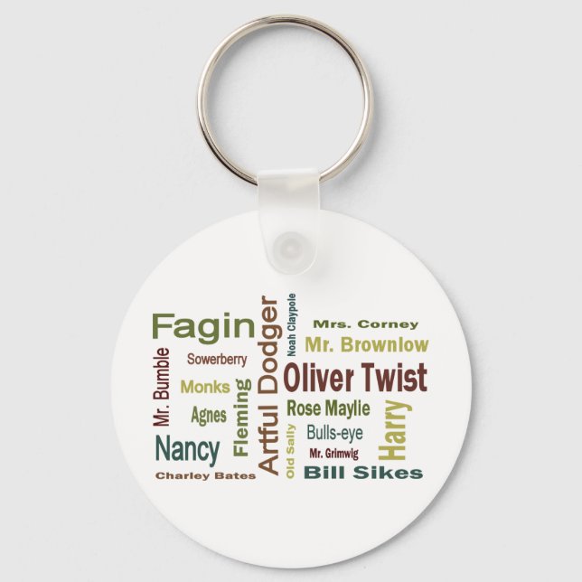Oliver Twist Characters Keychain (Front)