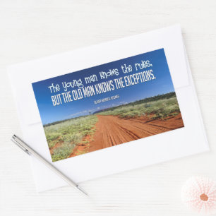 Oliver Wendell Holmes Inspirational Quote "Rules" Sticker