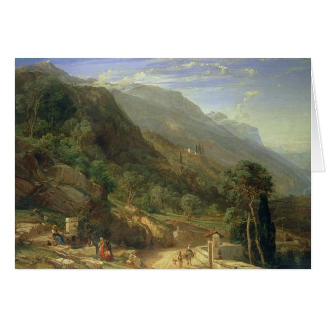 Oliveraies chez Varenna, lac Como, Italie, 1861 (o (Devant horizontal)