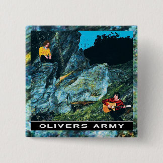 Olivers Army EP Cover Badge 2 Inch Square Button