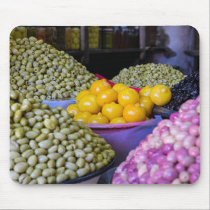 Olives And Lemon At Market Mouse Pad