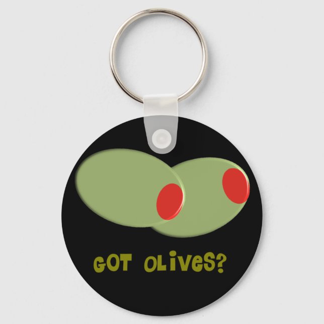 Olives Design Gifts "Got Olives?" Keychain (Front)