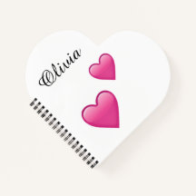Olivia Carnet de Notes Personnalisé avec Emoji de